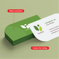Die-cut shaped business cards Dubai - custom shape unique cards UAE
