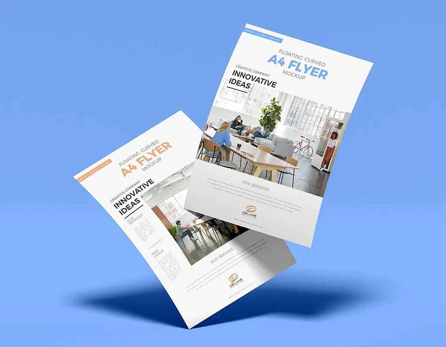 A4 flyer printing Dubai UAE - full colour glossy flyers same day