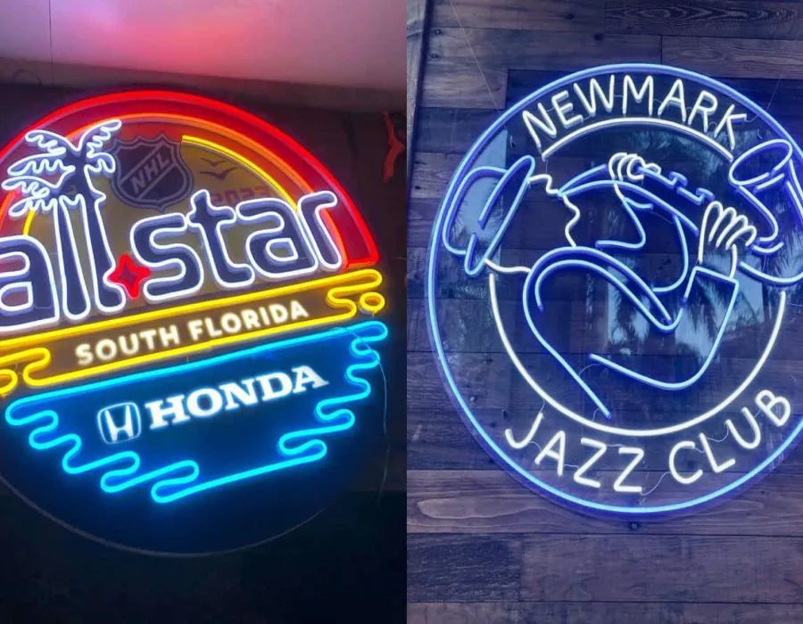 Aluminium box neon signboard Dubai UAE - LED neon signs custom