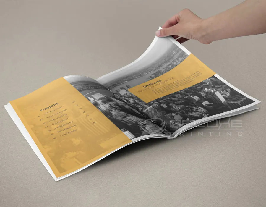 Catalogue printing Dubai UAE - saddle stitched booklets professional