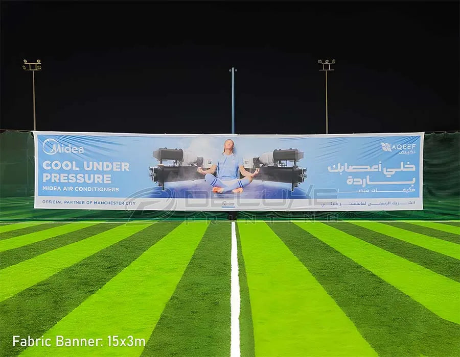 Fabric banner printing Dubai - custom vinyl flex banners events UAE