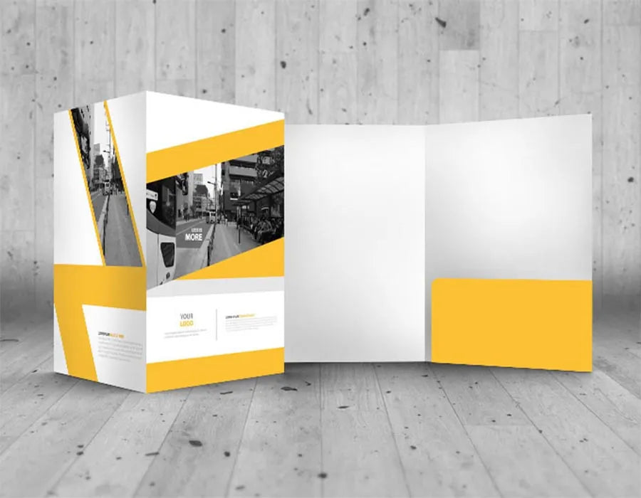 Presentation folder printing Dubai - custom branded folders UAE