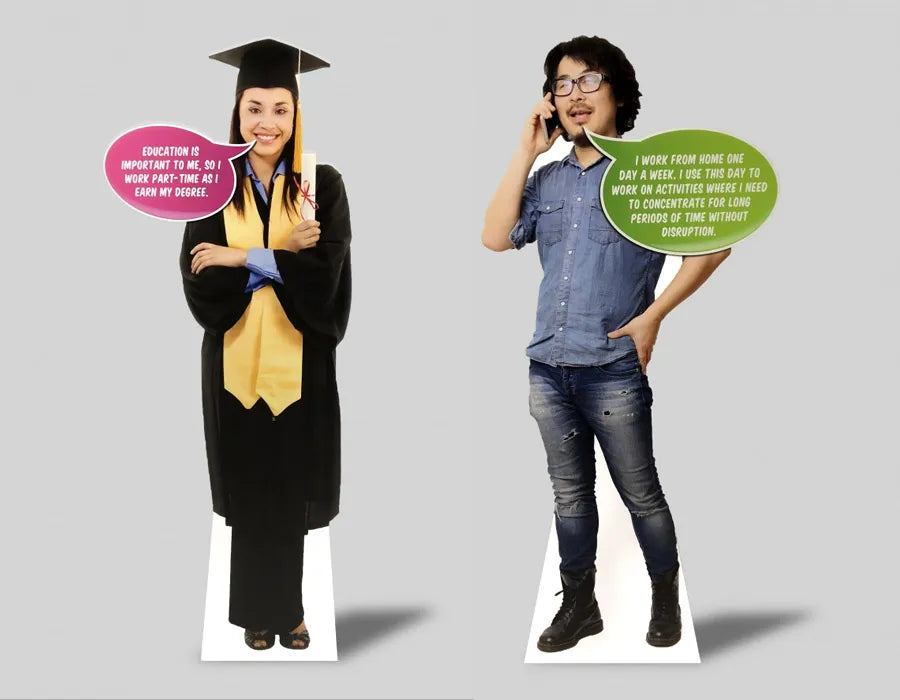 Forex board cutout standee Dubai UAE - life-size promotional display