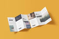 Z-fold brochure printing Dubai UAE - accordion fold leaflets marketing