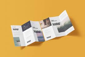 Z-fold brochure printing Dubai UAE - accordion fold leaflets marketing