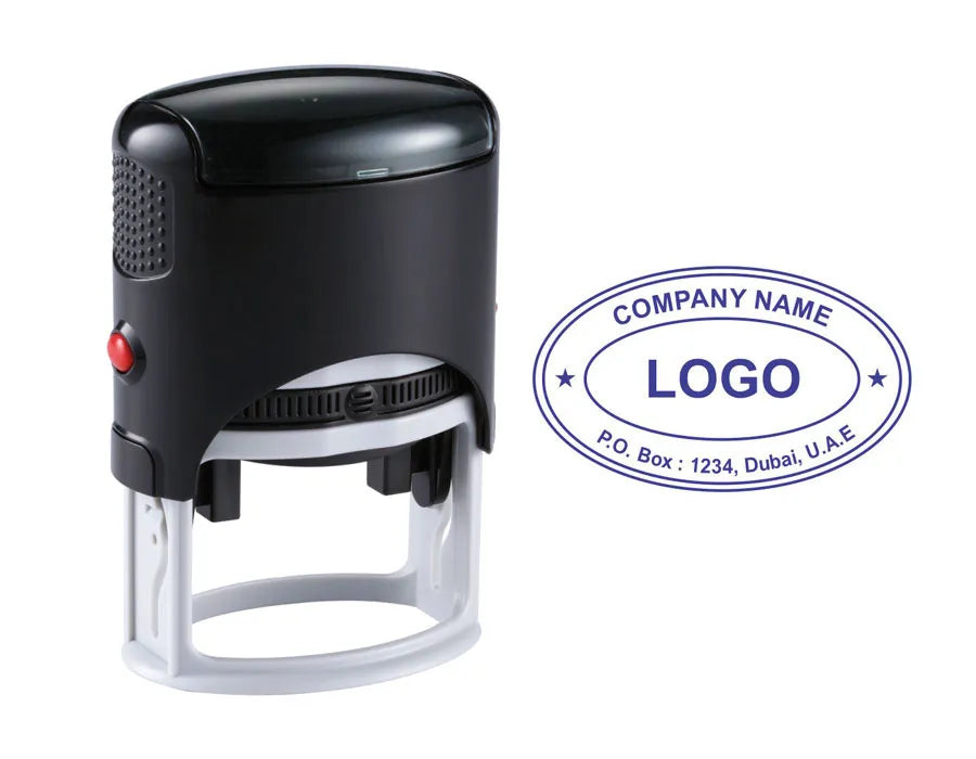 Oval Shape Stamp — Custom Self-Ink