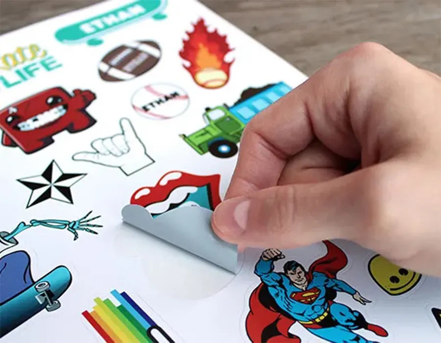Die-cut custom sticker printing Dubai - print and cut stickers UAE