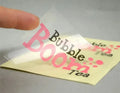 Clear transparent PVC sticker printing Dubai UAE - custom labels