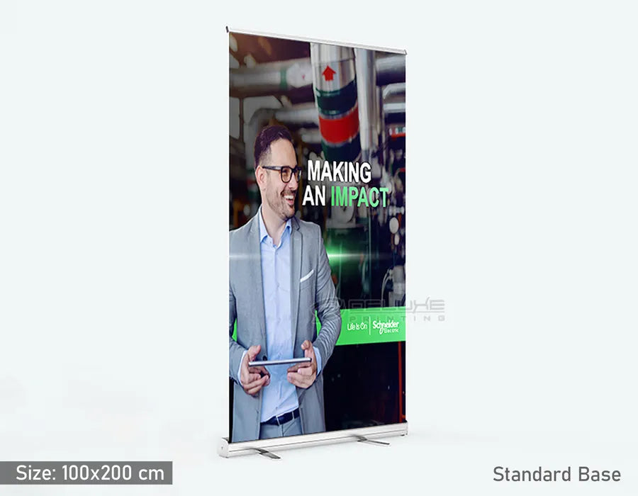 Roll-up banner printing Dubai 100x200cm - retractable banner stand UAE
