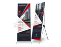 X-banner stand printing Dubai UAE - retractable display banner stand